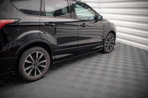 Maxton Side Skirts Diffusers Ford Escape St-Line Mk3 - Gloss Black