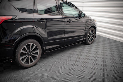 Maxton Side Skirts Diffusers Ford Escape St-Line Mk3 - Gloss Black