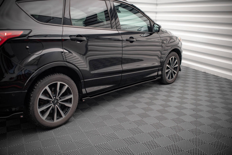 Maxton Side Skirts Diffusers Ford Escape St-Line Mk3 - Gloss Black
