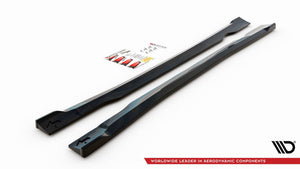 Maxton Side Skirts Diffusers Ford Escape St-Line Mk3 - Gloss Black