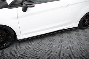 Maxton Side Skirts Diffusers Ford Fiesta St / St-Line Mk7 / Mk7 Fl - Gloss Black