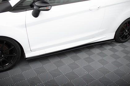 Maxton Side Skirts Diffusers Ford Fiesta St / St-Line Mk7 / Mk7 Fl - Gloss Black