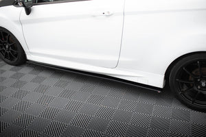 Maxton Side Skirts Diffusers Ford Fiesta St / St-Line Mk7 / Mk7 Fl - Gloss Black