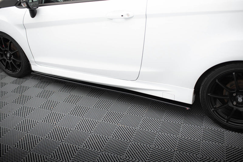 Maxton Side Skirts Diffusers Ford Fiesta St / St-Line Mk7 / Mk7 Fl - Gloss Black