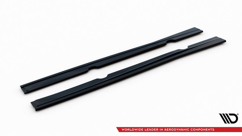 Maxton Side Skirts Diffusers Ford Fiesta St / St-Line Mk7 / Mk7 Fl - Gloss Black