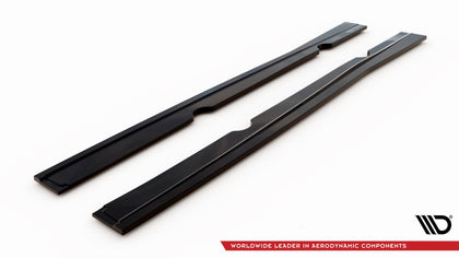 Maxton Side Skirts Diffusers Ford Fiesta St / St-Line Mk7 / Mk7 Fl - Gloss Black