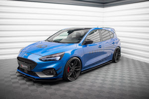 Maxton Side Skirts Diffusers Ford Focus St / St-Line Mk4 - Gloss Black