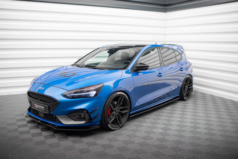 Maxton Side Skirts Diffusers Ford Focus St / St-Line Mk4 - Gloss Black
