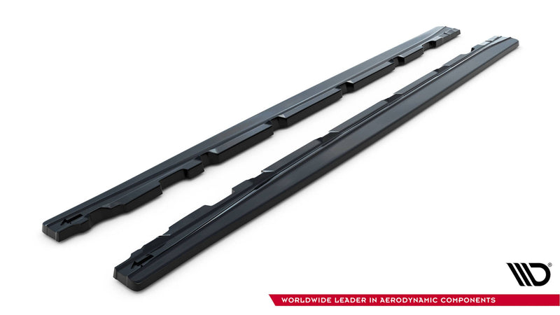 Maxton Side Skirts Diffusers Ford Focus St / St-Line Mk4 - Gloss Black