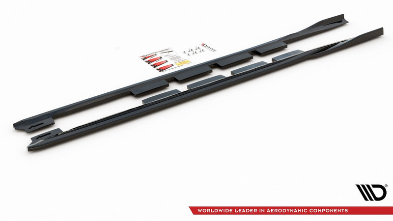 Maxton sideskørter til Ford Mondeo Mk5 Facelift/Preface – blank sort – billede 7 af 8