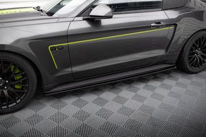 Maxton sideskørter til Ford Mustang GT Mk6 – blank sort – billede 1 af 5