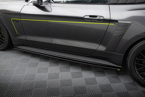 Maxton sideskørter til Ford Mustang GT Mk6 – blank sort – billede 2 af 5