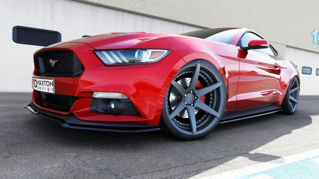Maxton Side Skirts Diffuseur Ford Mustang Mk6 - Gloss Black