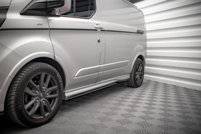 Maxton Side Skirts Diffusers Ford Transit Custom St-Line Mk1 Facelift - Gloss Black