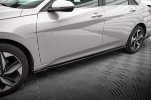 Maxton Side Skirts Diffusers Hyundai Elantra Mk7 - Gloss Black