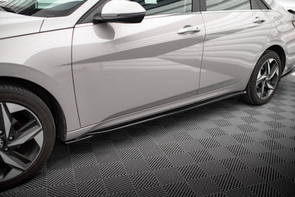 Maxton Side Skirts Diffusers Hyundai Elantra Mk7 - Gloss Black