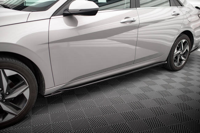 Maxton Side Skirts Diffusers Hyundai Elantra Mk7 - Gloss Black