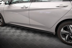 Maxton Side Skirts Diffusers Hyundai Elantra Mk7 - Gloss Black