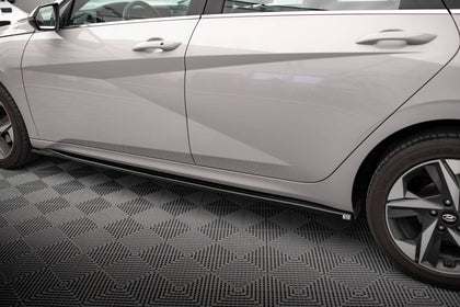 Maxton Side Skirts Diffusers Hyundai Elantra Mk7 - Gloss Black