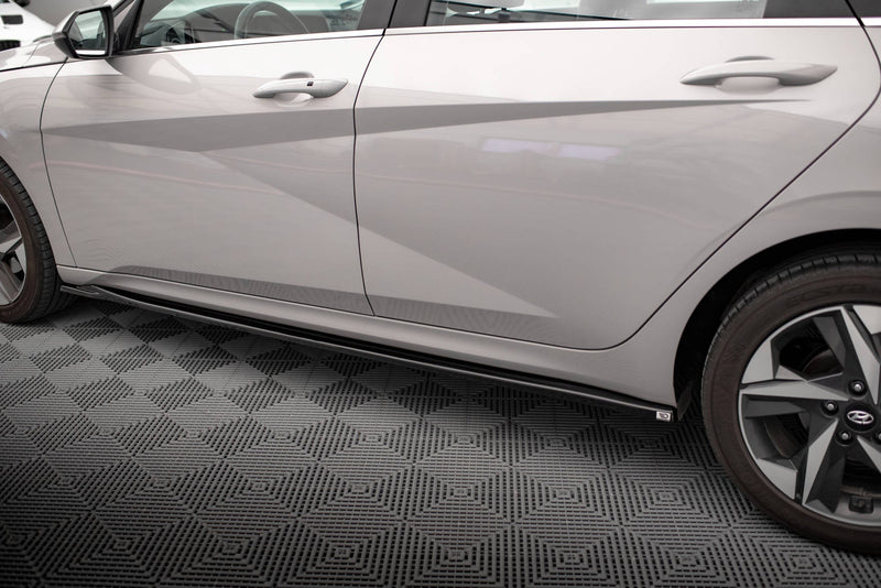 Maxton Side Skirts Diffusers Hyundai Elantra Mk7 - Gloss Black