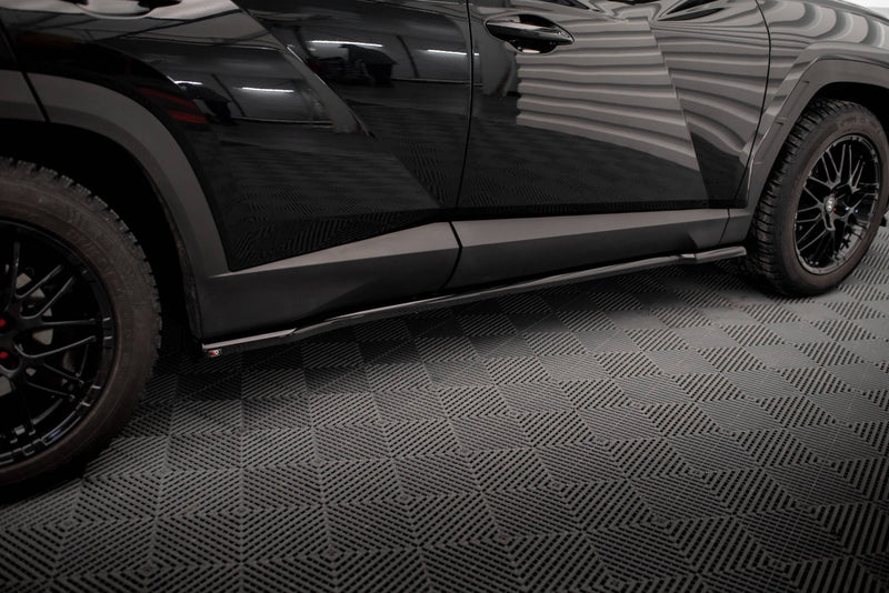 Maxton Side Skirts Diffusers Hyundai Tucson Mk4 - Gloss Black