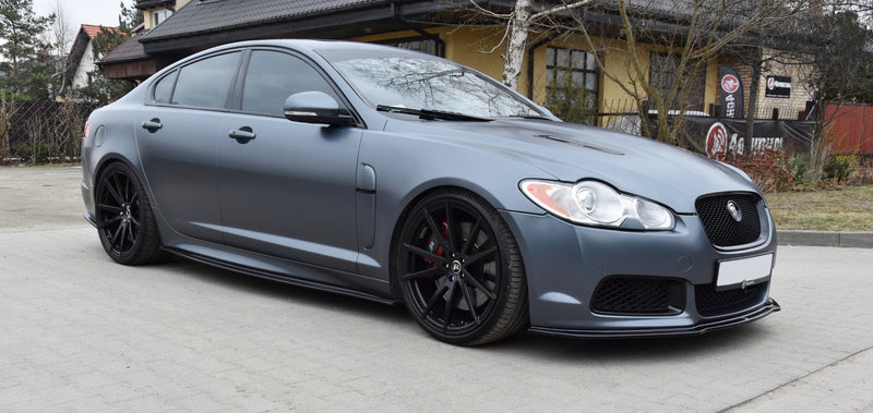 Maxton Side Skirts Diffusers Jaguar Xf- R - Gloss Black