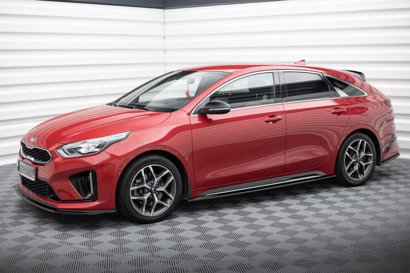 Maxton sideskørter til Kia Ceed GT / GT-Line Mk3 / Proceed Mk1 – blank sort – billede 3 af 6
