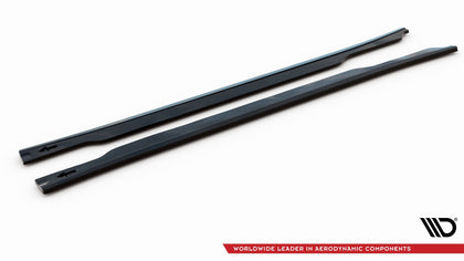 Maxton Side Skirts Diffusers Kia Ev6 Gt-Line Mk1 - Gloss Black