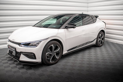 Maxton Side Skirts Diffusers Kia Ev6 Gt-Line Mk1 - Gloss Black