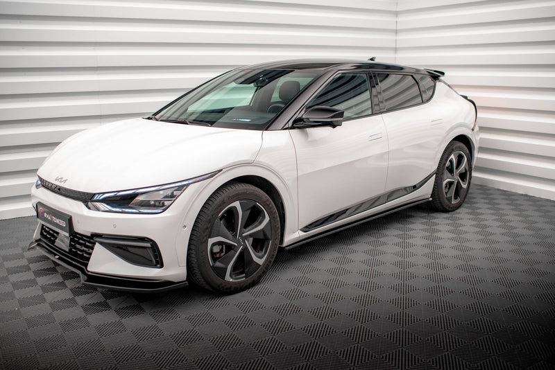 Maxton Side Skirts Diffusers Kia Ev6 Gt-Line Mk1 - Gloss Black