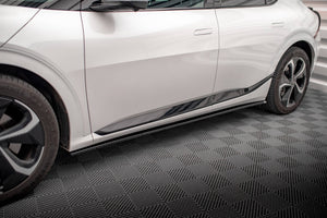 Maxton Side Skirts Diffusers Kia Ev6 Gt-Line Mk1 - Gloss Black