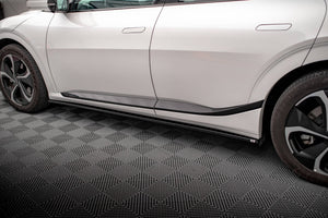 Maxton Side Skirts Diffusers Kia Ev6 Gt-Line Mk1 - Gloss Black