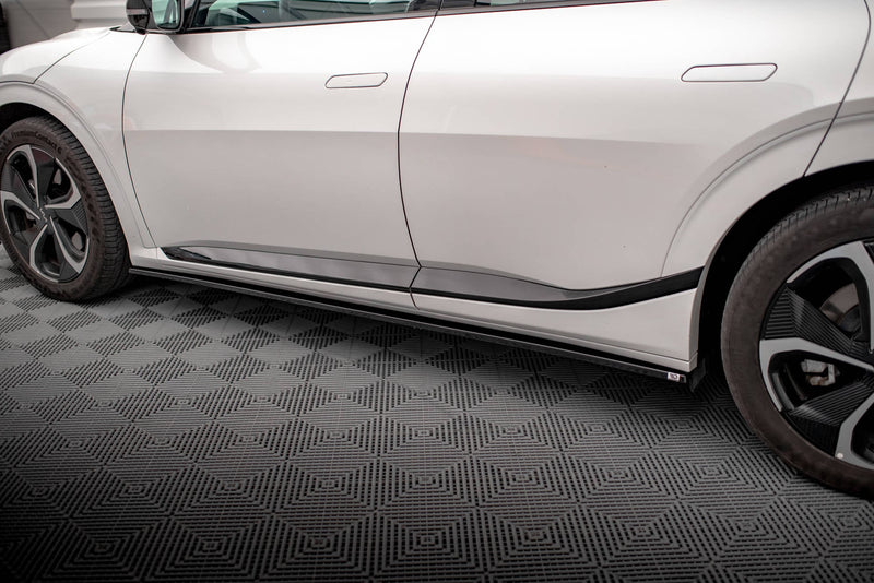 Maxton Side Skirts Diffusers Kia Ev6 Gt-Line Mk1 - Gloss Black