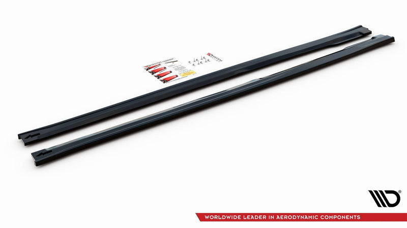 Maxton sideskørter til Kia Optima Mk4 – blank sort – billede 4 af 5