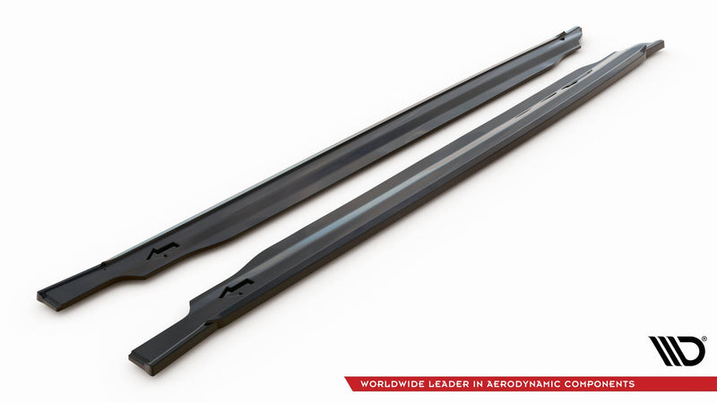 Maxton Side Skirts Diffusers Kia Optima Mk4 Facelift - Gloss Black