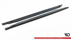 Maxton Side Skirts Diffusers Kia Optima Mk4 Facelift - Gloss Black