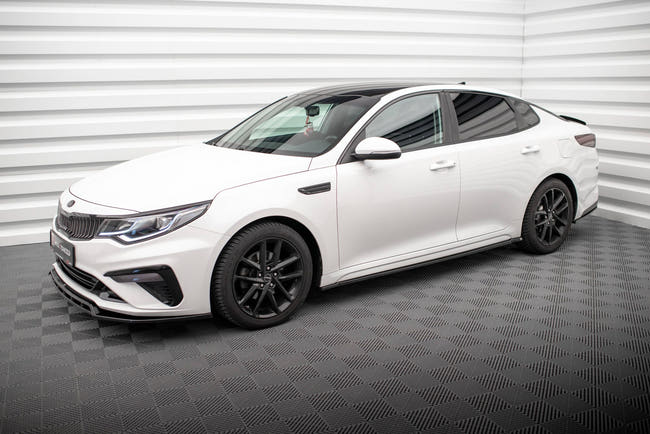 Maxton Side Skirts Diffusers Kia Optima Mk4 Facelift - Gloss Black