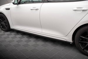 Maxton Side Skirts Diffusers Kia Optima Mk4 Facelift - Gloss Black