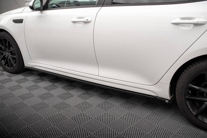 Maxton Side Skirts Diffusers Kia Optima Mk4 Facelift - Gloss Black