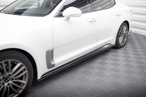 Maxton Side Skirts Diffusers Kia Stinger Gt - Gloss Black