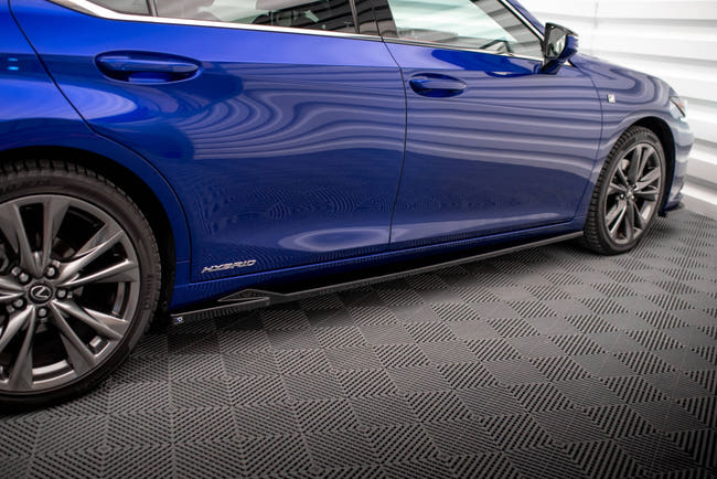 Maxton Side Skirts Diffusers Lexus Es F Sport Mk7 - Gloss Black