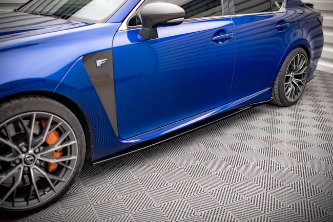 Maxton Side Skirts Diffusers Lexus Gs F Mk4 Facelift - Gloss Black