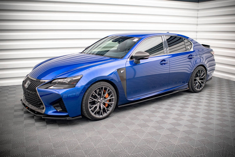 Maxton Side Skirts Diffusers Lexus Gs F Mk4 Facelift - Gloss Black