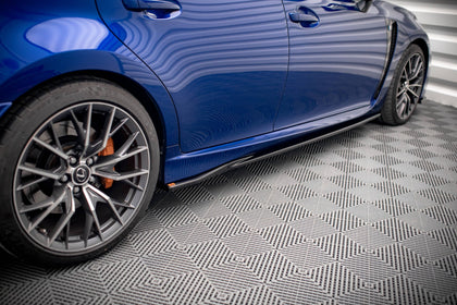 Maxton Side Skirts Diffusers Lexus Gs F Mk4 Facelift - Gloss Black