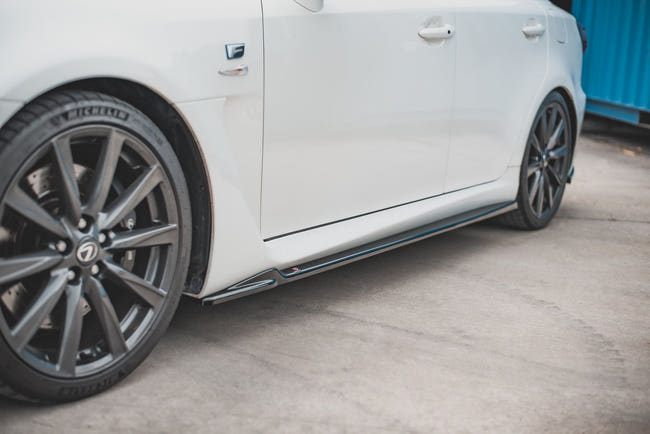 Maxton Side Skirts Diffusers Lexus Is F Mk2 - Gloss Black