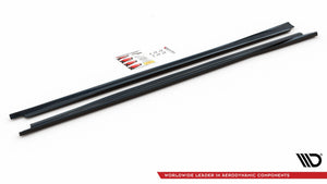Maxton Side Skirts Diffusers Maserati Ghibli Mk3 - Gloss Black