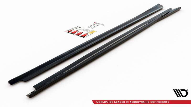 Maxton Side Skirts Diffusers Maserati Ghibli Mk3 - Gloss Black
