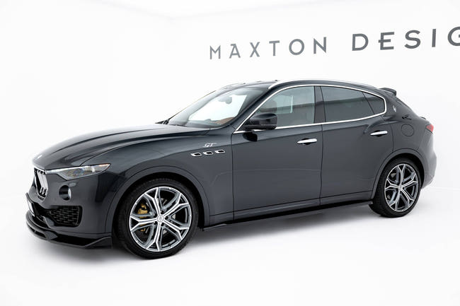 Maxton Side Skirts Diffusers Maserati Levante Mk1  - Gloss Black