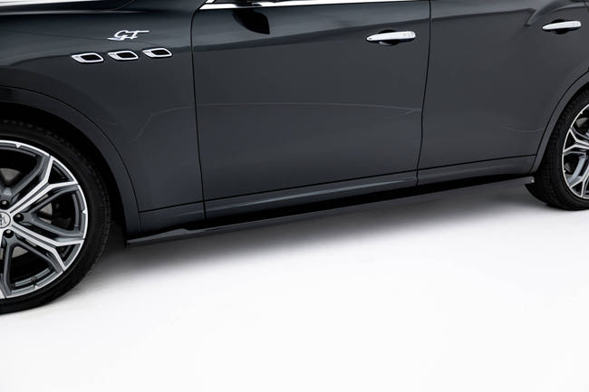 Maxton Side Skirts Diffusers Maserati Levante Mk1  - Gloss Black
