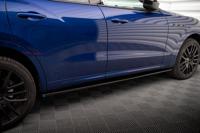 Maxton Side Skirts Diffusers Maserati Levante Gts Mk1  - Gloss Black